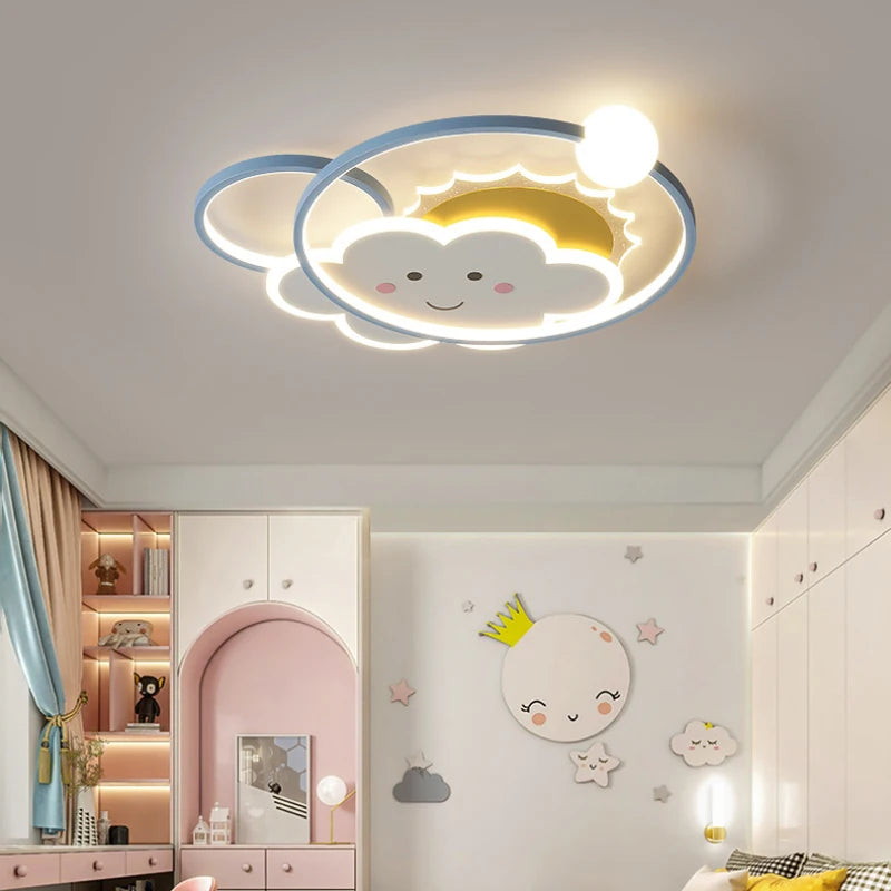 Cute Children's Room Ceiling Lights Cloud Lamp