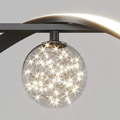 Elegant Nordic Glass Ball Pendant Light Fixture for Stylish Home and Hotel Spaces