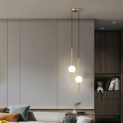 Fumi Gold Elegant Pendant Light - Contemporary Illumination for Versatile Spaces