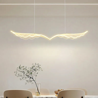 Nordic Bird Wing Pendant Light - Artistic Lighting Fixture for Dining Room and Kitchen Island