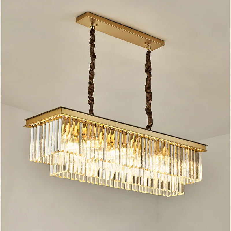 Contemporary Crystal Ceiling Chandelier - Nordic Elegance for Luxurious Living Spaces