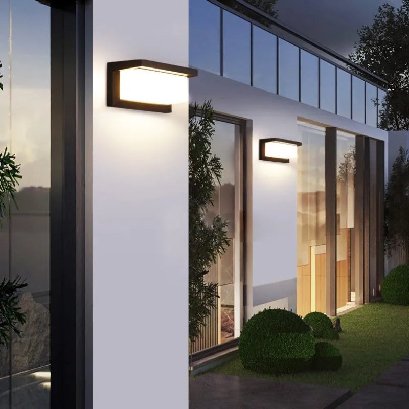 LED Outdoor Wall Light with Motion Sensor Waterproof IP65 AC85-265V