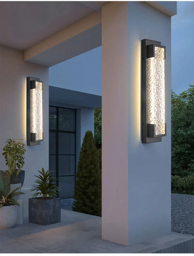 Dimmable LED Porch Wall Sconce – Outdoor Stainless Steel Garden Light