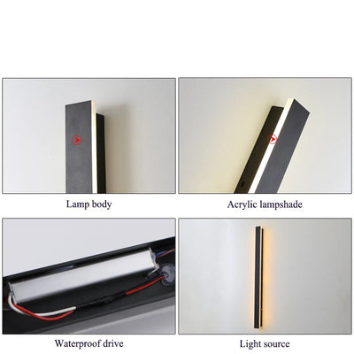 LED Long Wall Lamp Waterproof IP65 Outdoor