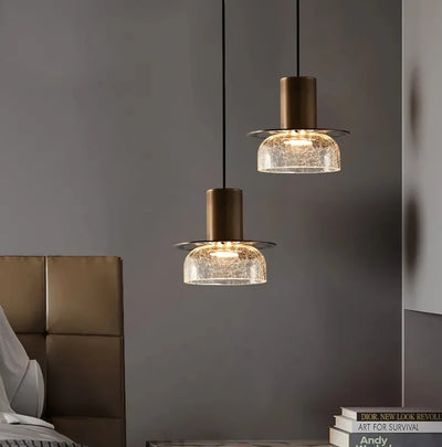 Luxury Crack Glass Chandelier Pendant Light - Modern Retro Design