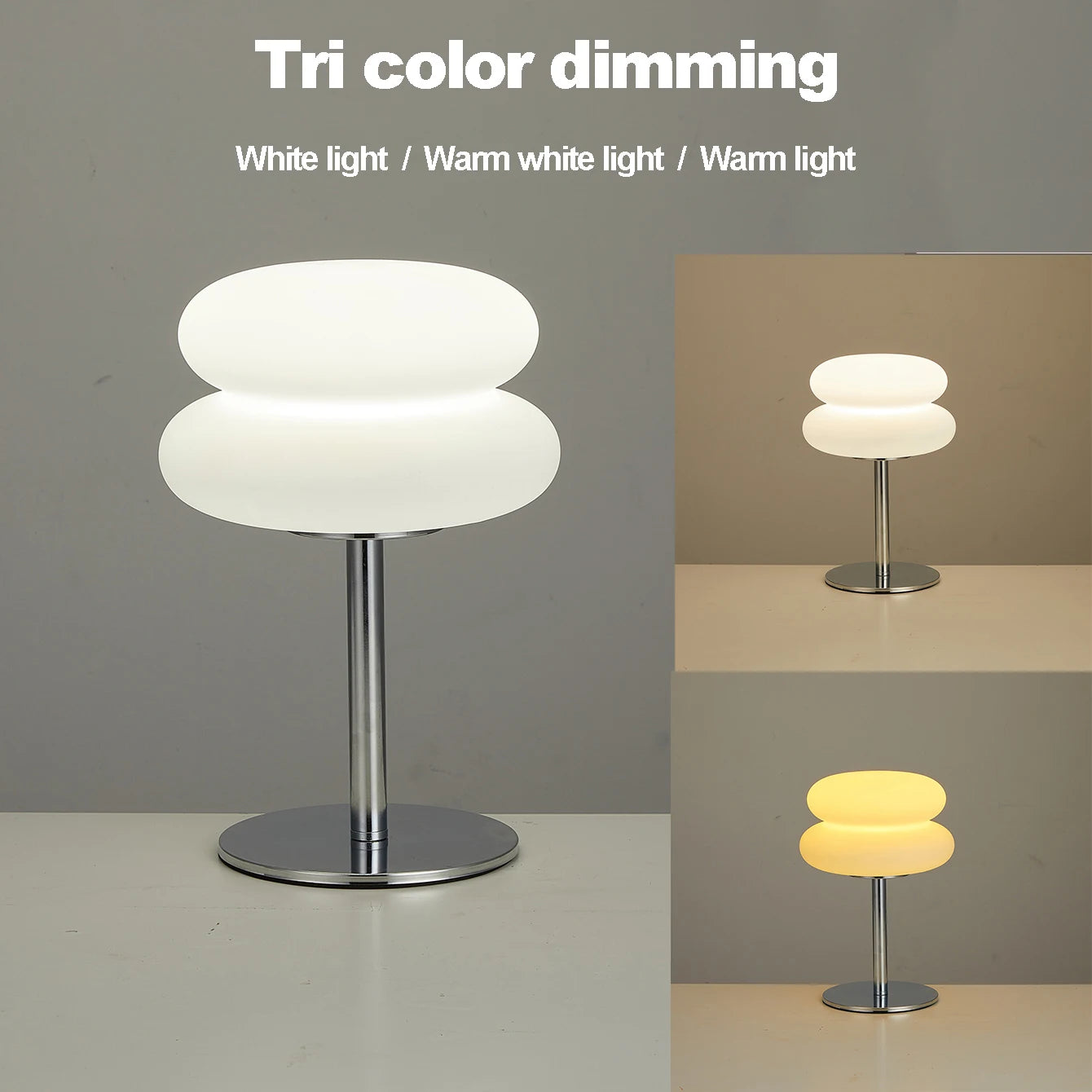 Bauhaus Retro Table Lamp with 9-Level Brightness Dimming | Nordic Mushroom Lamp for Bedroom, Living Room & Office