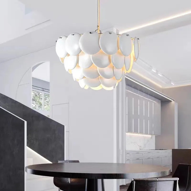 Pembridge Chandelier - Modern White Ceramics Hanging Lamp