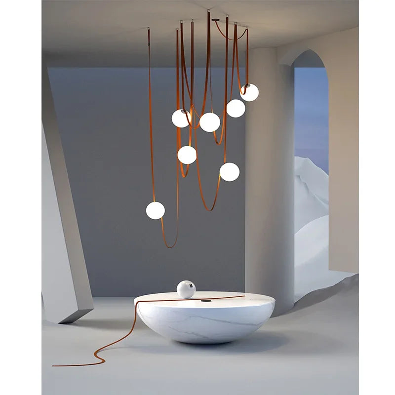 Modern Minimalist Designer Villa Chandelier - Nordic Ceiling Light for Living Room, Dining Room