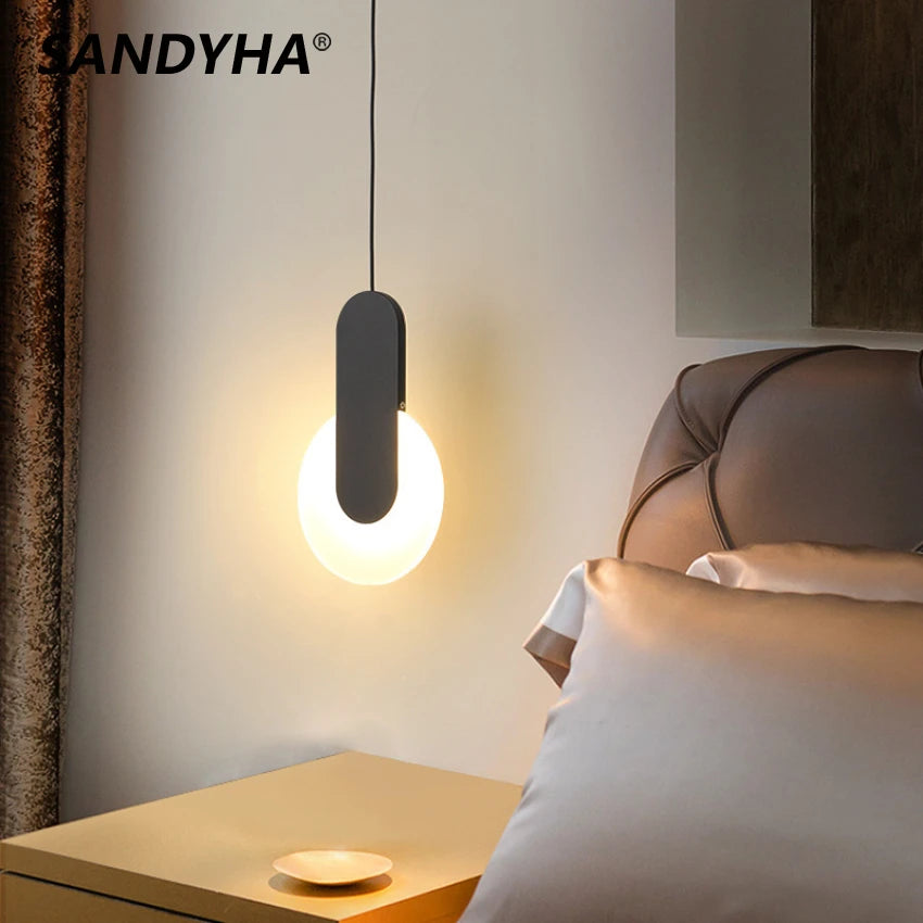 SANDYHA Nordic Classic Bedside LED Pendant Lamp