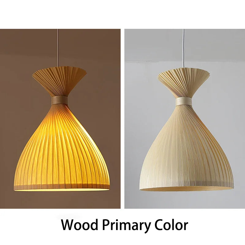 Japanese Wabi-sabi Wooden Pendant Light: Embrace Simplicity and Elegance