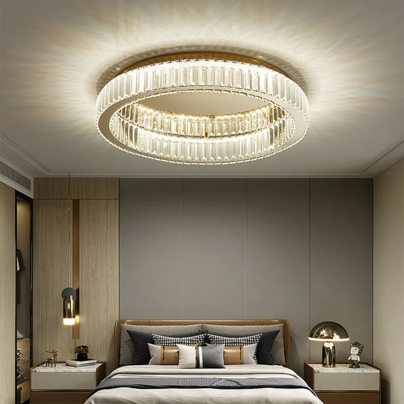 Royal Modern Simple Crystal Ceiling Chandelier: Elevate Your Space