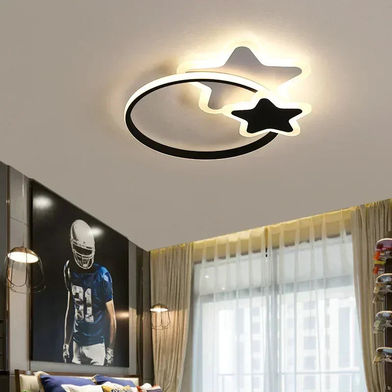 Modern LED Ceiling Lamp - Stacked Star Chandelier for Children's Room, Living Room, Dining Room, Bedroom, Study, Aisle