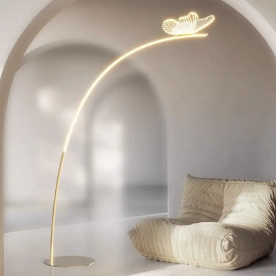 Nordic Minimalist Butterfly Floor Lamp – Luxury LED Vertical Lamp for Living Room and Bedroom