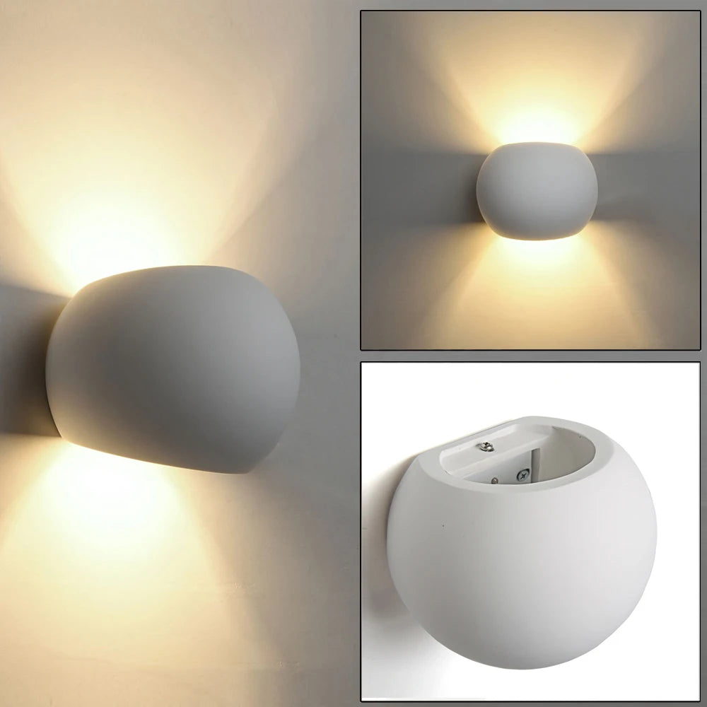 Modern LED Wall Lamp G9 5W: Stylish Gypsum Wall Light for Indoor Decor