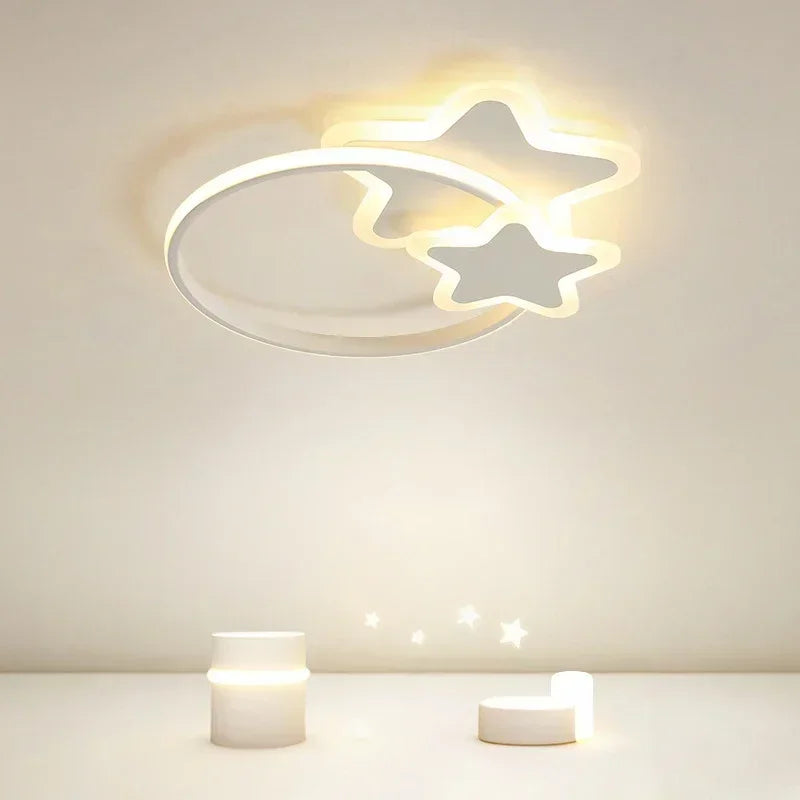 Modern LED Ceiling Lamp - Stacked Star Chandelier for Children's Room, Living Room, Dining Room, Bedroom, Study, Aisle