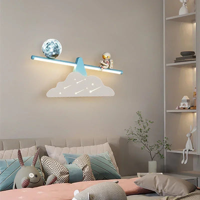 Mini Astronaut LED Wall Lights for Children's Room