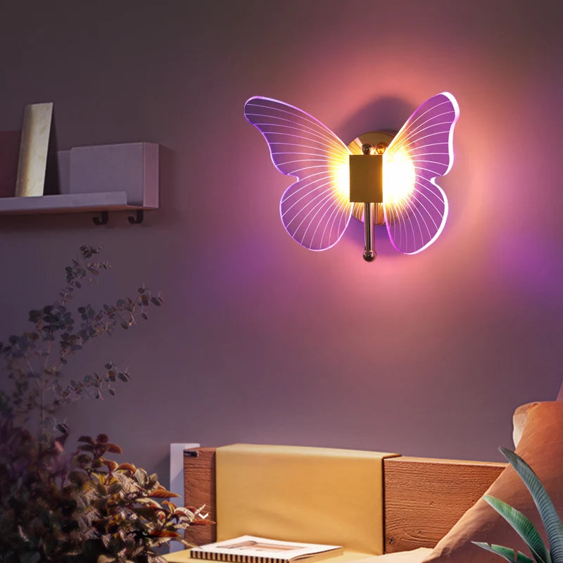 Butterfly LED Wall Lamp: Add Colorful Elegance to Your Space