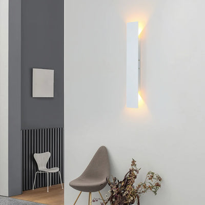 Modern LED Wall Lamp - Rectangular Bedroom Bedside Lights for Minimalist Indoor Lighting