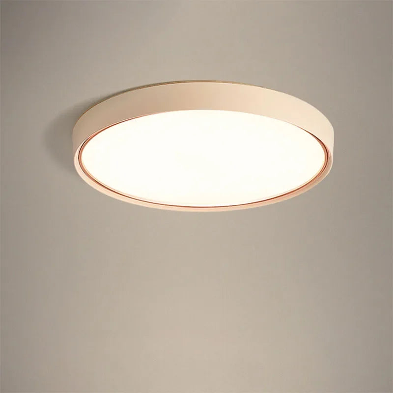 Modern LED Round Ceiling Lamps for Living Room Bedroom Study Room - Macaron Style Home Decoration Lighting Fixture