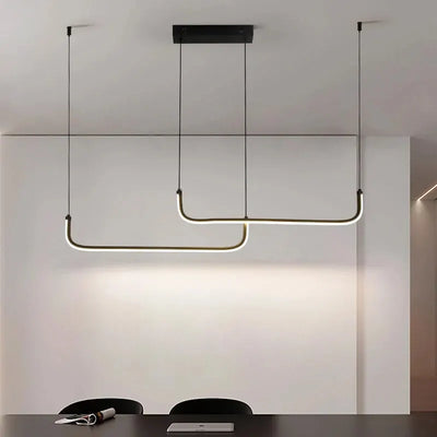 Elegant Modern Aluminum LED Pendant Chandeliers for Versatile Home and Hotel Spaces