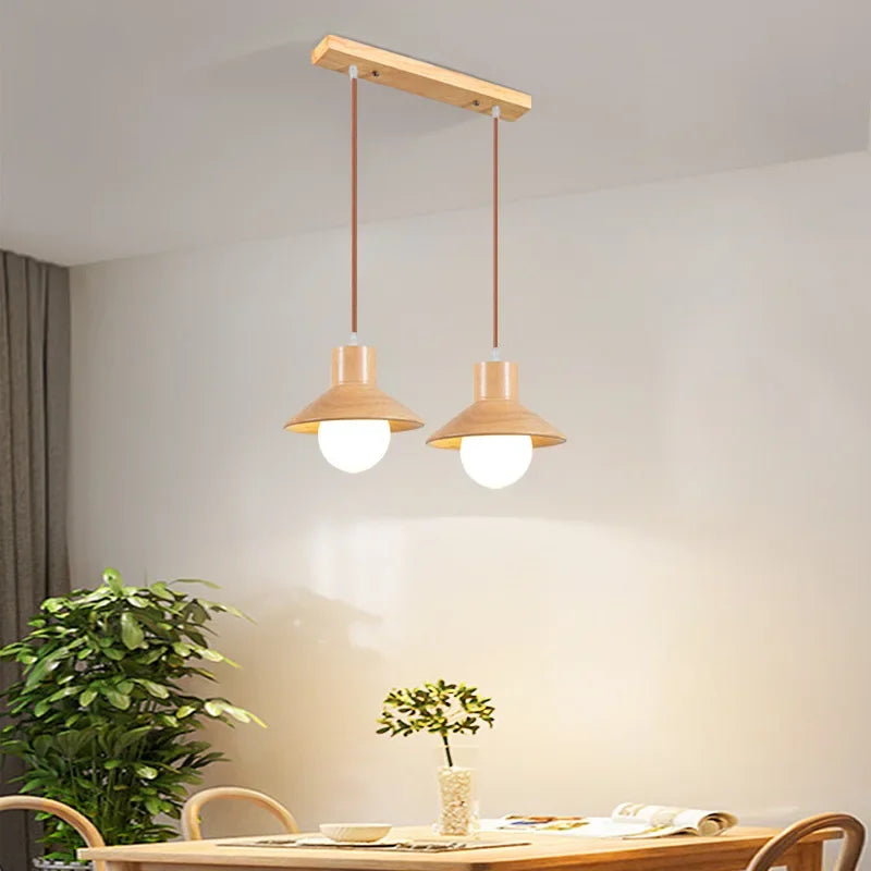 COCO Nordic Wood Pendant Lights for Kitchen Home Decor