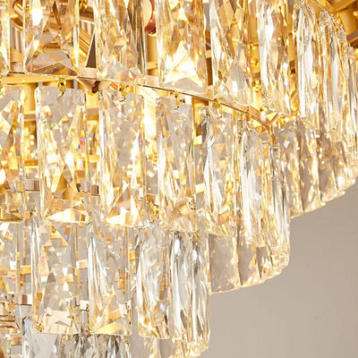 Modern Luxury Crystal Pendant Lights - Gold Ceiling Chandelier for Bedroom, Living, Dining Room Lighting