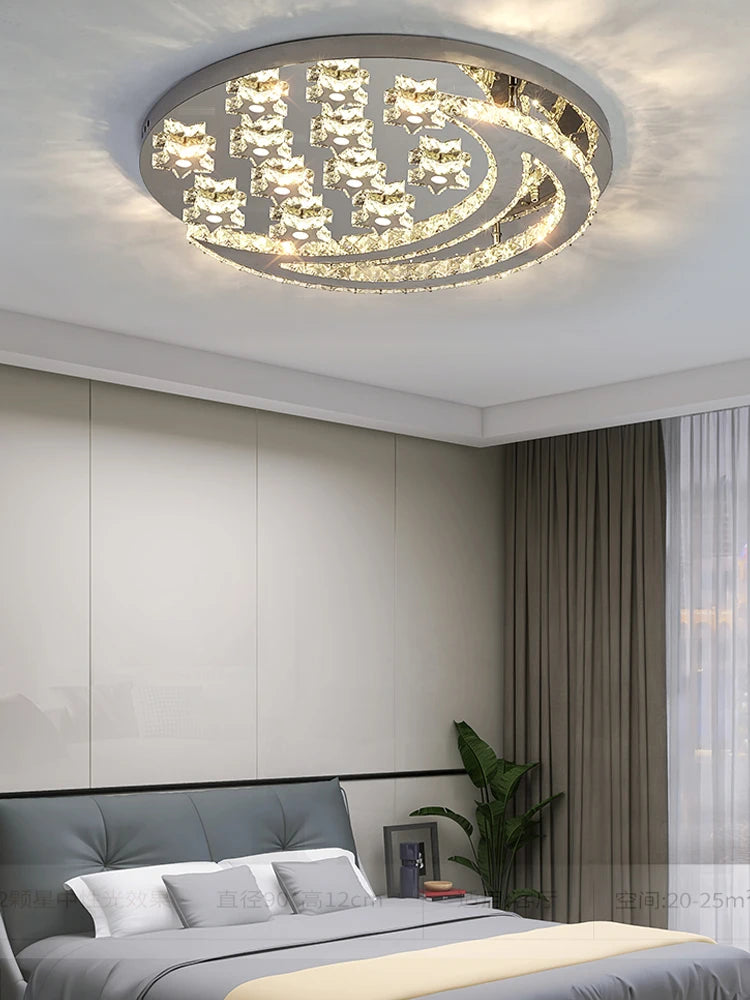 Modern LED Heart Shaped Crystal Chandelier - Illuminate Your Living Space with Love and Elegance