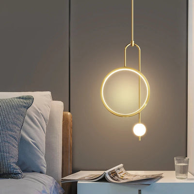 SANDYHA Modern Round Ring LED Pendant Lights