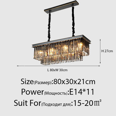 Modern Crystal Gold Chandelier - Elegant Lighting Fixture for Living Room and Bedroom Decor