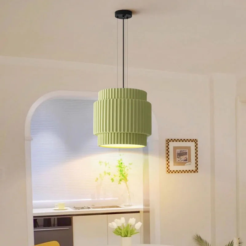 Green White Beige Coffee Resin Chandeliers - Adjustable Wire Hanging Lamp