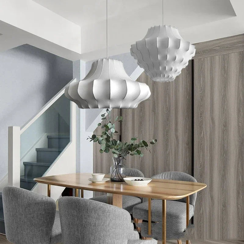 Designer Silk Pendant Lamp - Multiple Styles for Dining Room and Kitchen Island