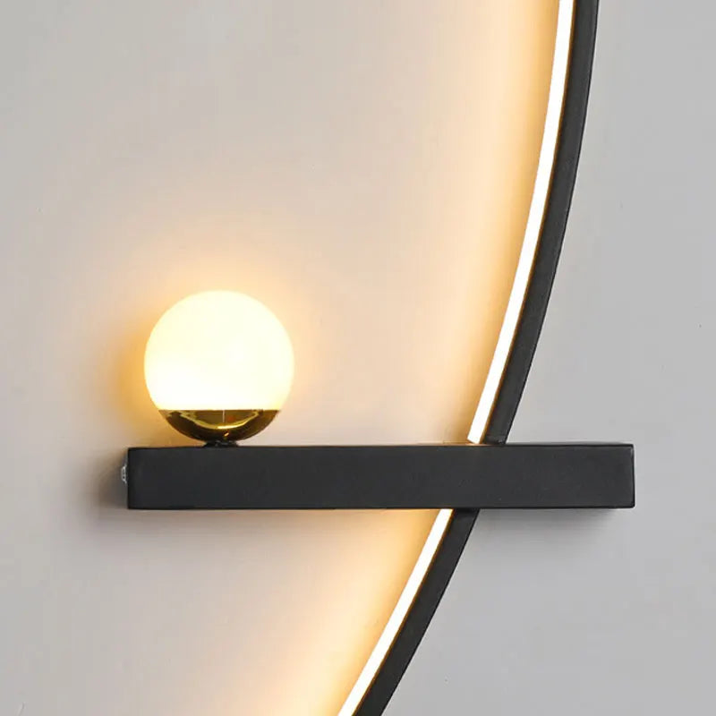 Nordic Modern Black Gold Wall Lamp: Elevate Your Living Space with Minimalist Elegance