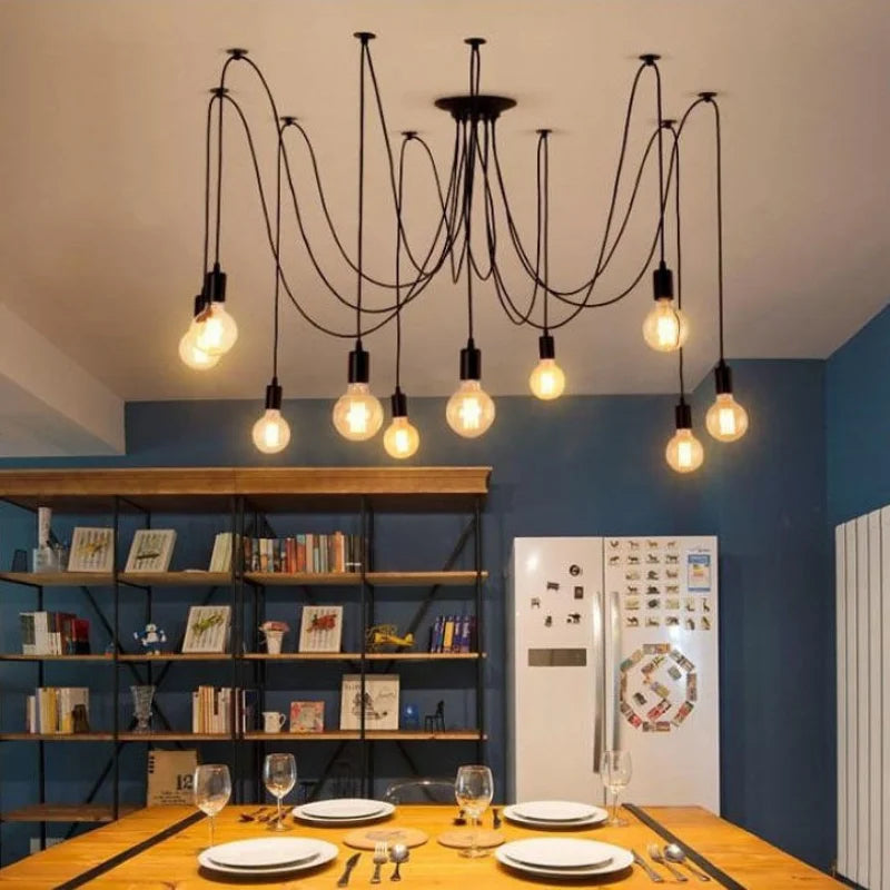 DIY Pendant Lights: Modern Retro Chandelier for Stylish Home Decor