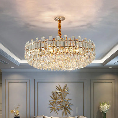 Modern Crystal Luxury LED Chandeliers - Elegant Lighting Fixture for Living, Dining, and Bedrooms