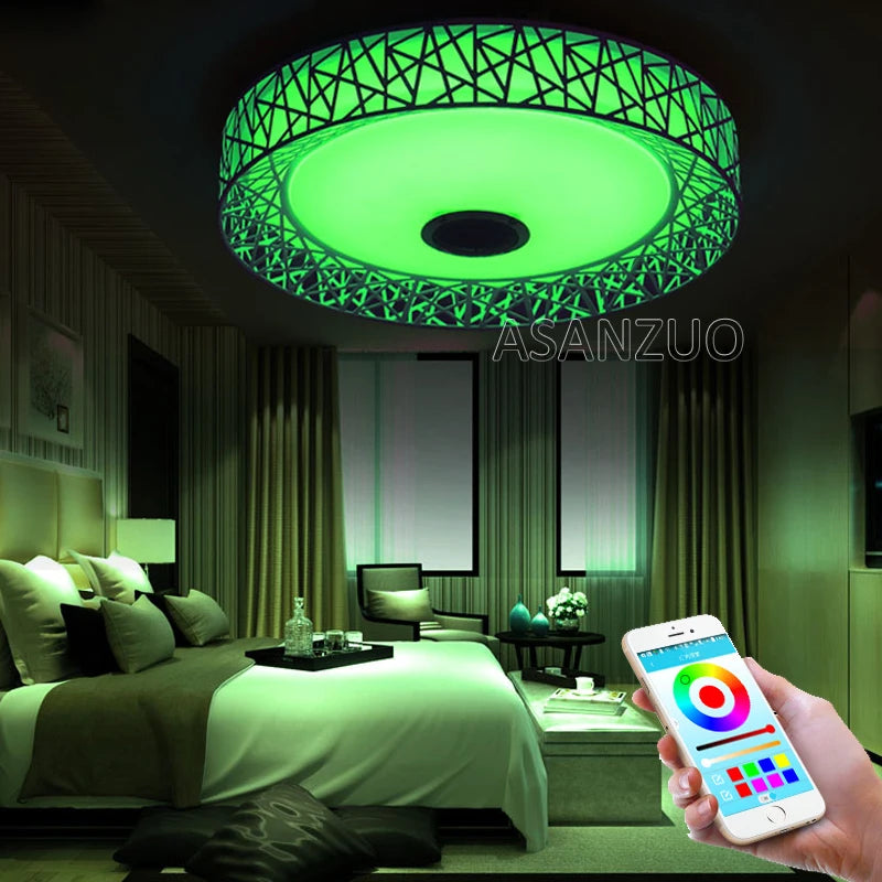 Modern LED Ceiling Lights with RGB Dimmable Feature