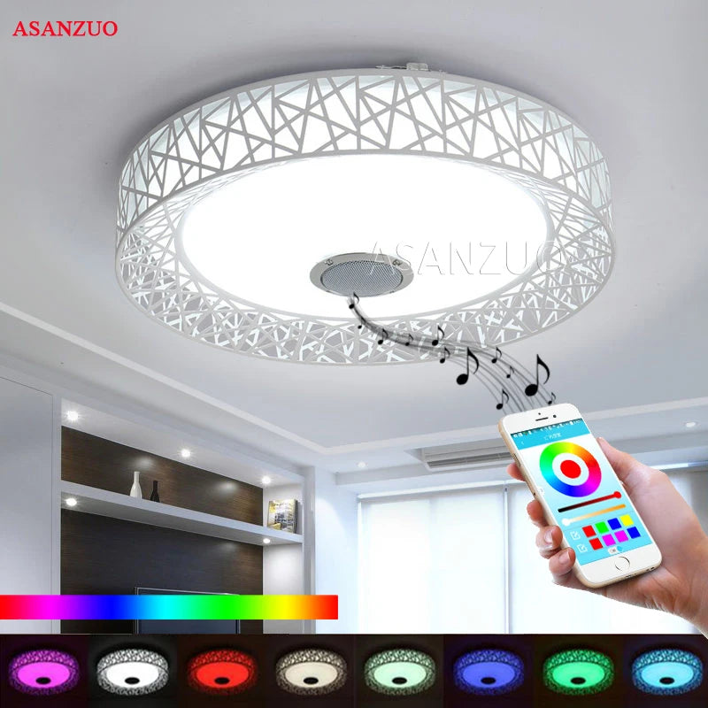 Modern LED Ceiling Lights with RGB Dimmable Feature